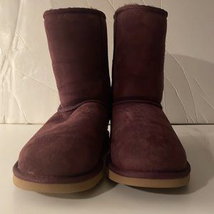 Ladies Ugg Classic Short Raisin Boots Size 7 New